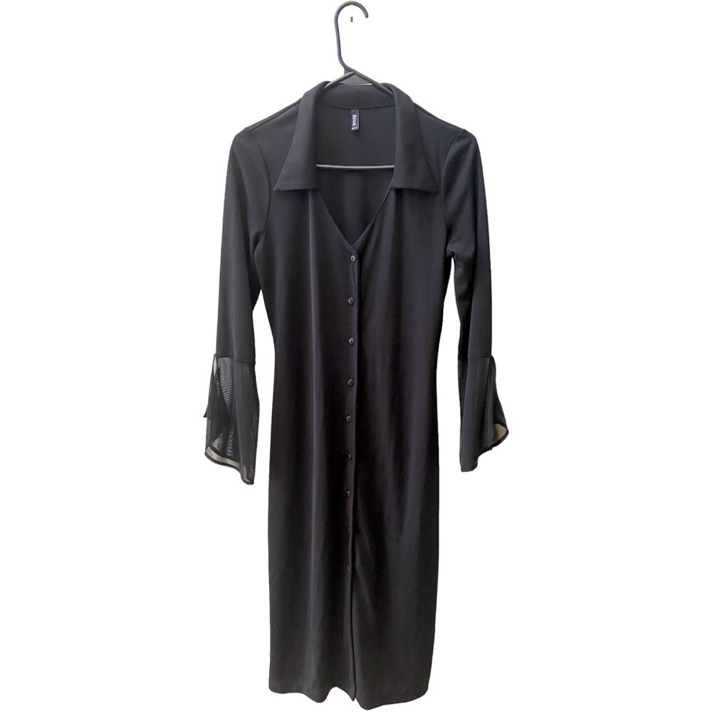 Trixxi Dress w Sheer Bell Sleeves